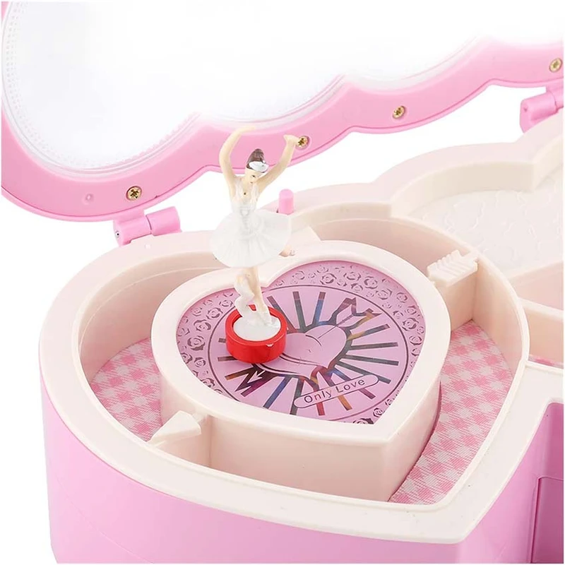 عکس شماره 11 : جعبه موزیکال مدل دو قلب طرح نگهداری جواهرات کد8464817