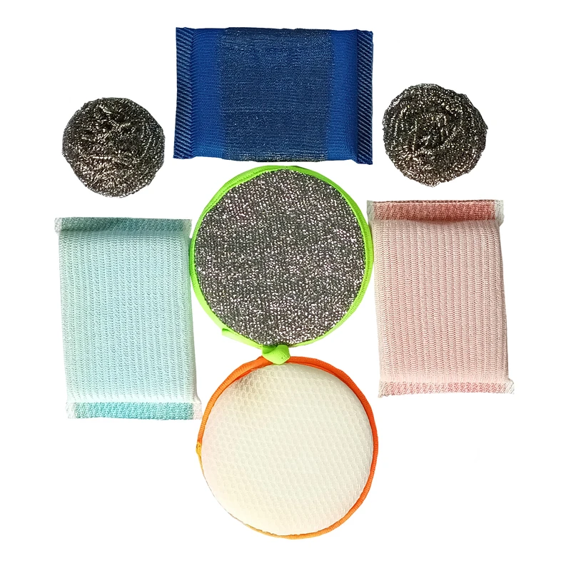 اسکاچ و سیم ظرفشویی مدل آشپزخانه مجموعه 7 عددی