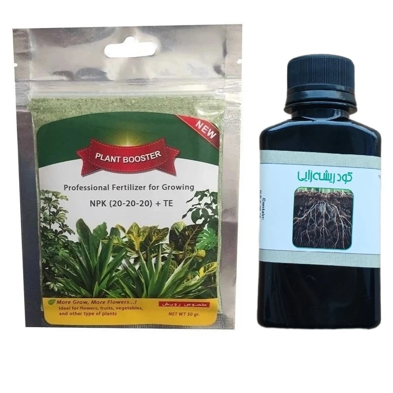 کود سه بیست و ریشه زایی (10-52-10) مدل 000 وزن 180 گرم بسته 2 عددی