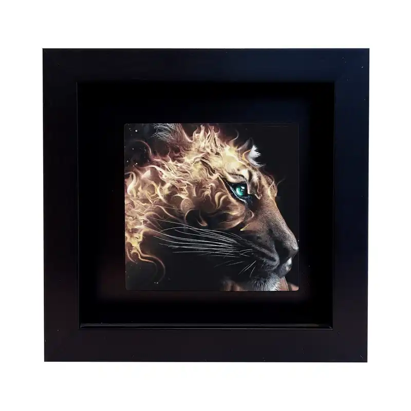 تابلو کاشی طرح شیر آتشین مدل EM 1002