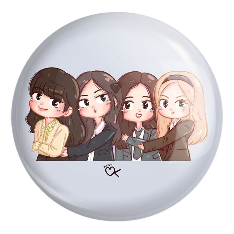 پیکسل خندالو طرح گروه بلک پینک Black Pink کد 3678 مدل بزرگ