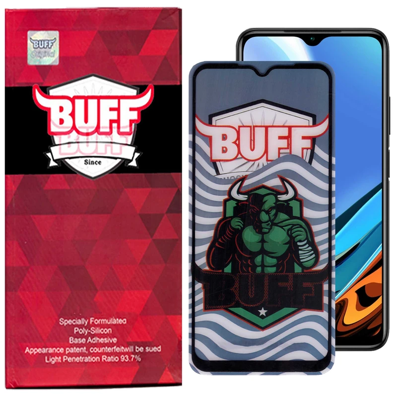 محافظ صفحه نمایش 5D بوف مدل Super Power مناسب برای گوشی موبایل شیائومی Redmi 9 Power / 9i Sport / 9i / 9AT / 9A Sport