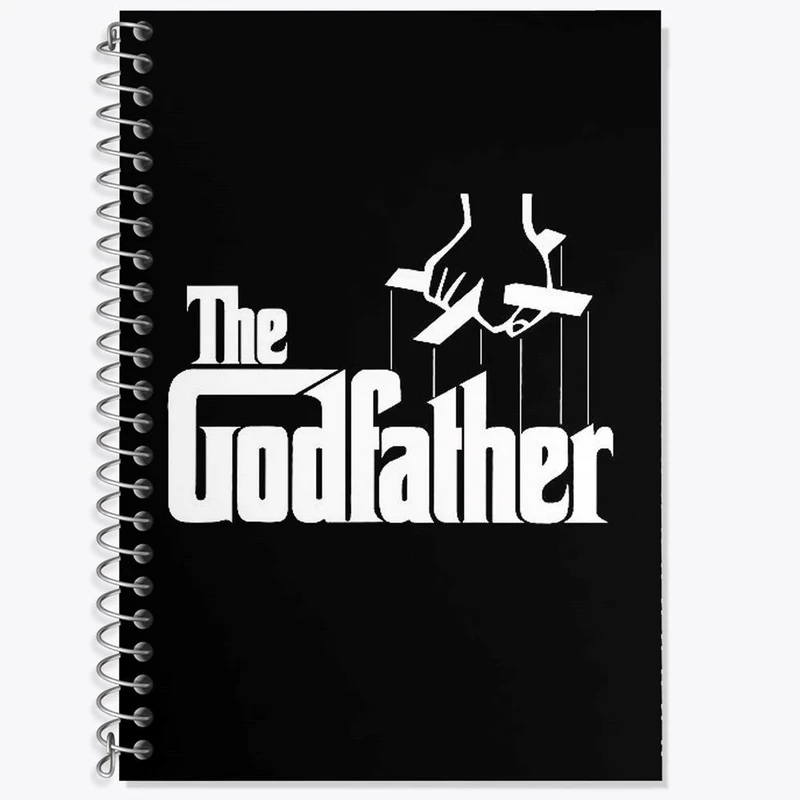 دفتر زبان 50 برگ خندالو مدل سه خط طرح پدرخوانده The Godfather کد 10150