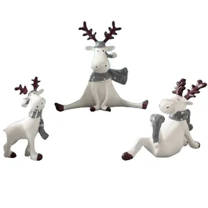 مجسمه مدل گوزن  مجموعه سه عددی