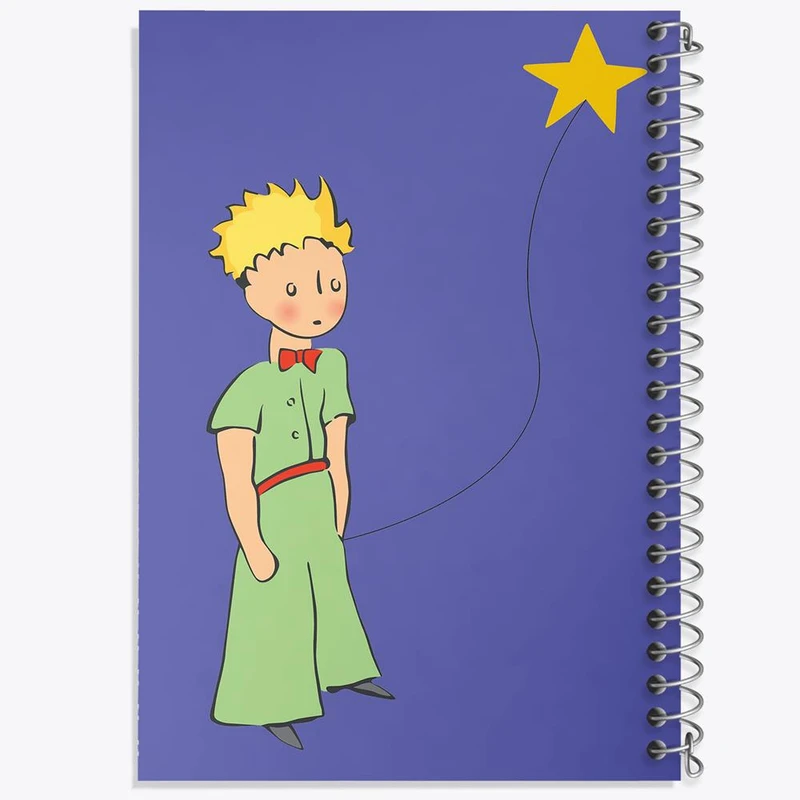 دفتر شطرنجی 50 برگ خندالو طرح شازده کوچولو کد 1820