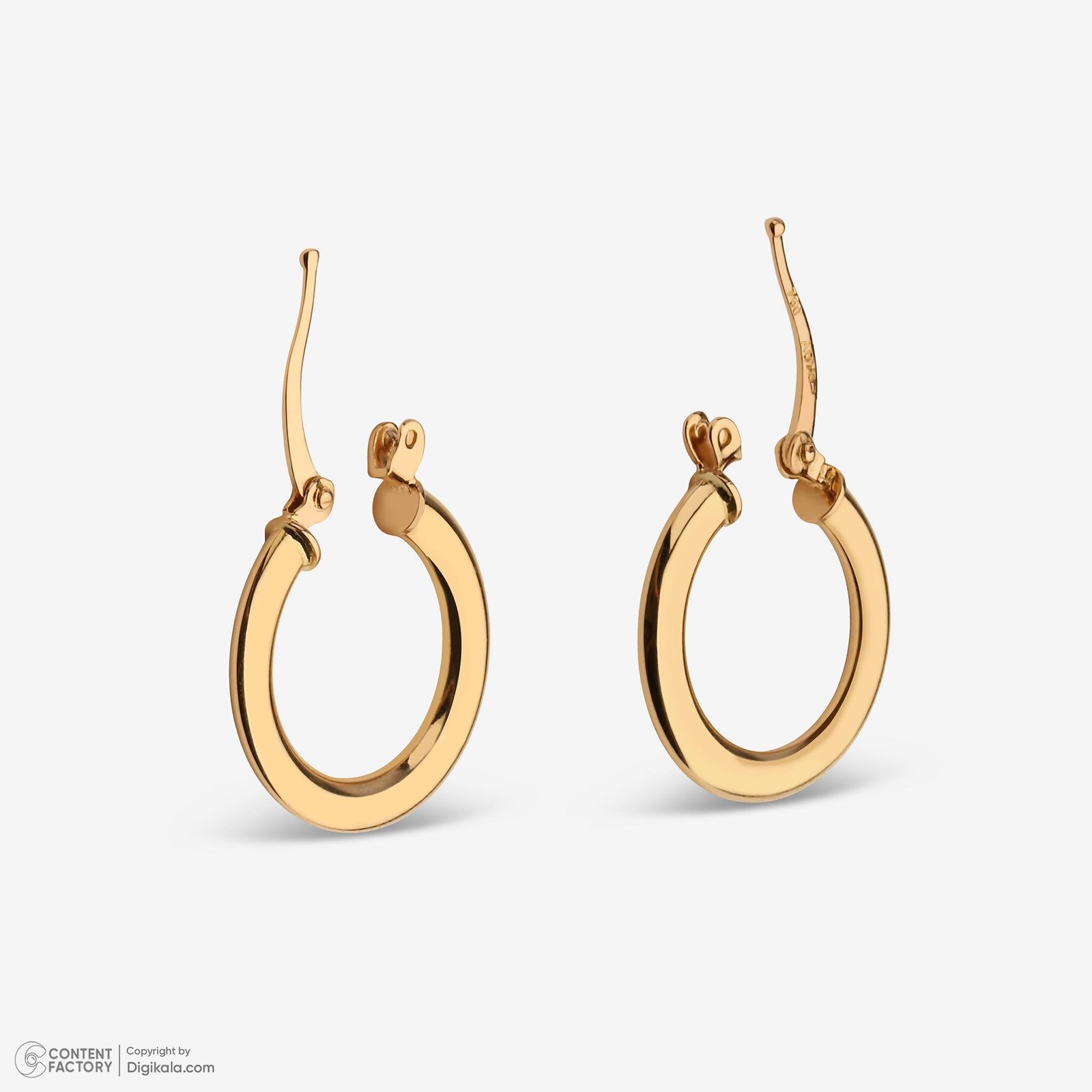 گوشواره کلیپسی طلا 18 عیار زنانه وی گالری مدل am110 -  - 6