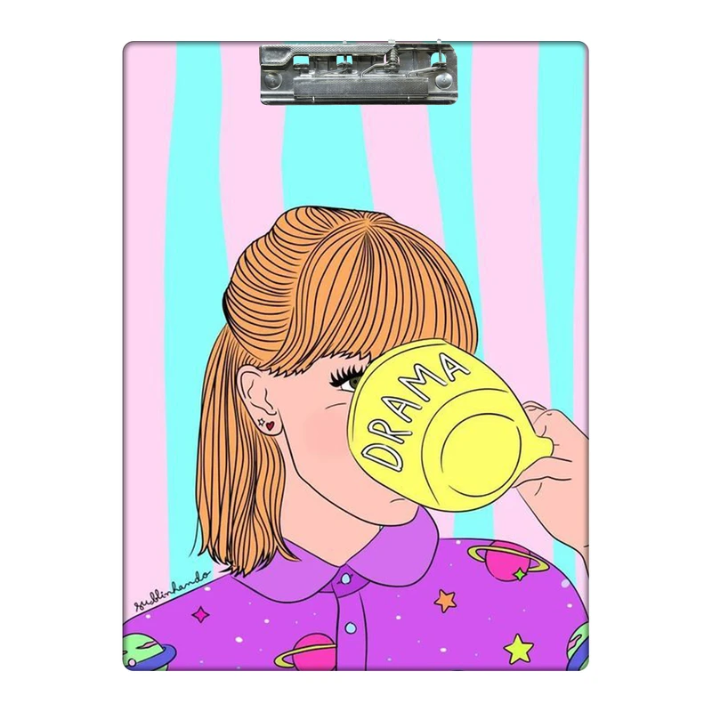 تخته شاسی طرح دخترانه و ماگ کد 0839438 سایز A4