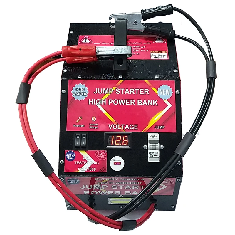 شارژر همراه و جامپ استارتر خودرو مدل Tes-17000
