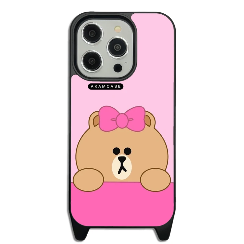 کاور آکام مدل AMCWLA15PRO-BROWN10 مناسب برای گوشی موبایل اپل iPhone 15 Pro