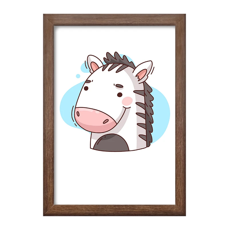 تابلو خندالو طرح گورخر حیوانات بامزه کد 37168