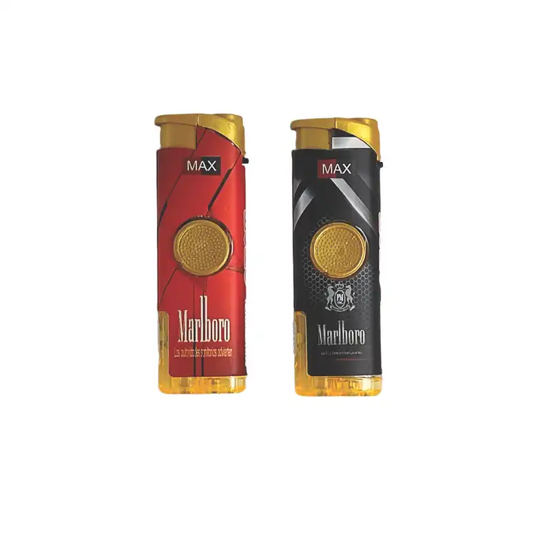 فندک مدل اسپینردار چراغ دار بسته 2 عددی