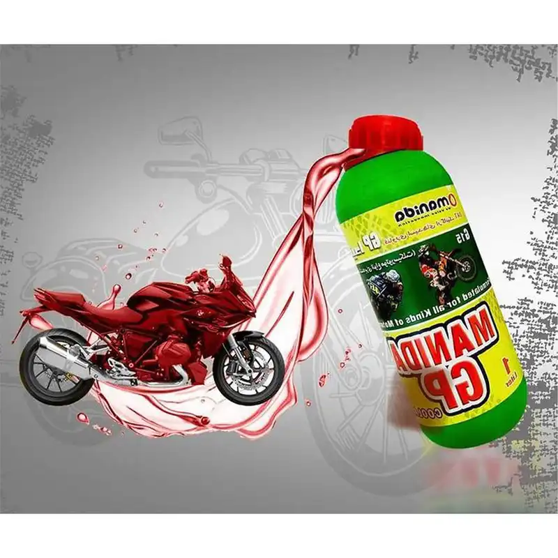 ضدیخ و ضدجوش موتورسیکلت مانیدا مدل GP حجم 1 لیتر مناسب برای هوندا CLICK