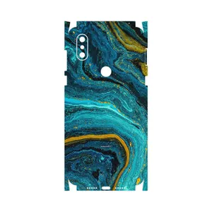 MAHOOT Turquoise marblewith golden streaks-FullSkin Cover Sticker for Xiaomi Mi Mix 3