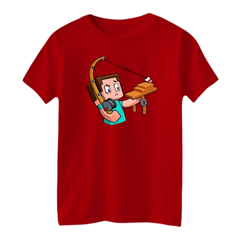 تی شرت آستین کوتاه بچگانه مدل ماینکرفت کد09