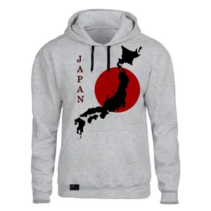 هودی مردانه مدل ژاپن کد SHZ38 رنگ طوسی