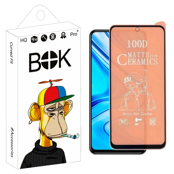 محافظ صفحه نمایش مات بوک مدل +HD مناسب برای گوشی موبایل شیائومی Redmi Note 9 pro/ Note 9S