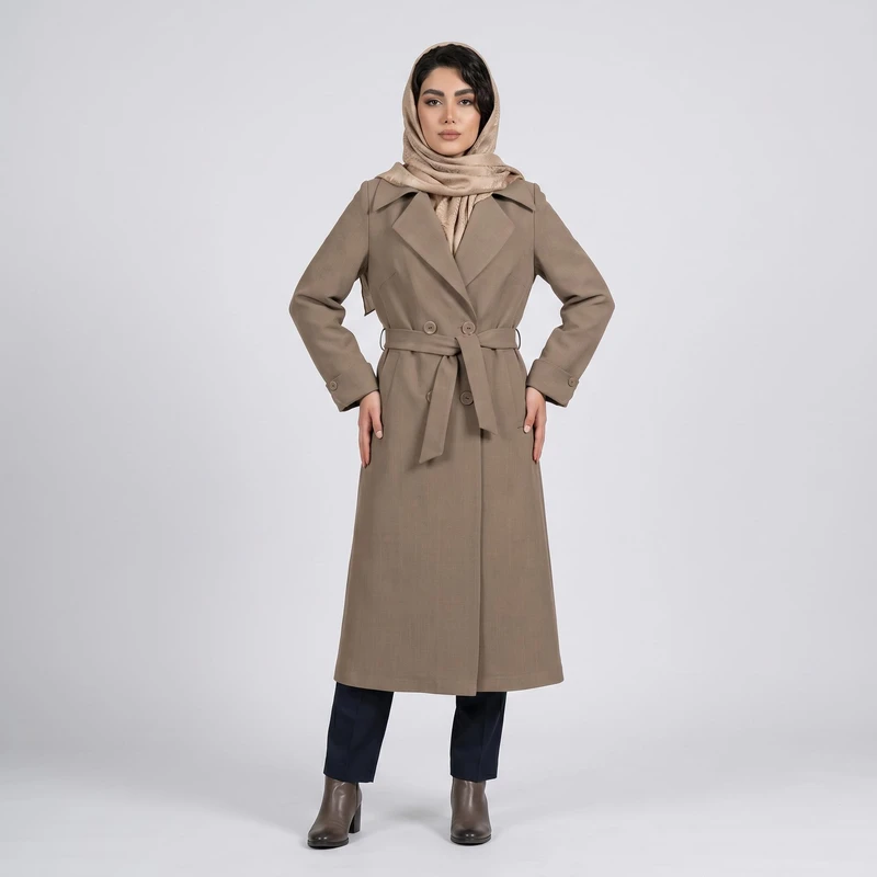 مانتو زیر زانو زنانه السانا مدل نلینا کد 2505
