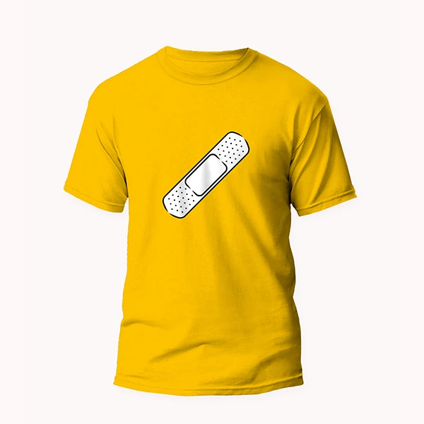 تی شرت آستین کوتاه مردانه مدل فانتزی چسب زخم کد mo014