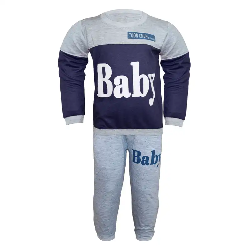 ست تی شرت و شلوار پسرانه مدل BABY کد 105
