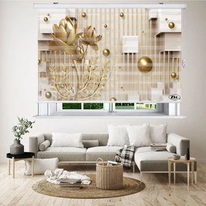 پرده زبرا زیو مدل 3D1023 سایز 300x230 سانتی متر
