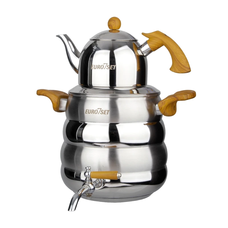 ست کتری و قوری یوروست کد 2201 گنجایش کتری 6 لیتر گنجایش قوری 1 لیتر