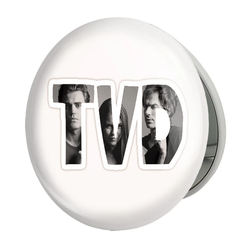آینه جیبی خندالو طرح خاطرات یک خون آشام The Vampire Diaries مدل تاشو کد 20244 