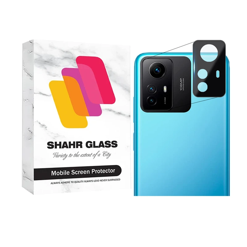 محافظ لنز دوربین شهر گلس مدل FULLENSS مناسب برای گوشی موبایل شیائومی Redmi Note 12S