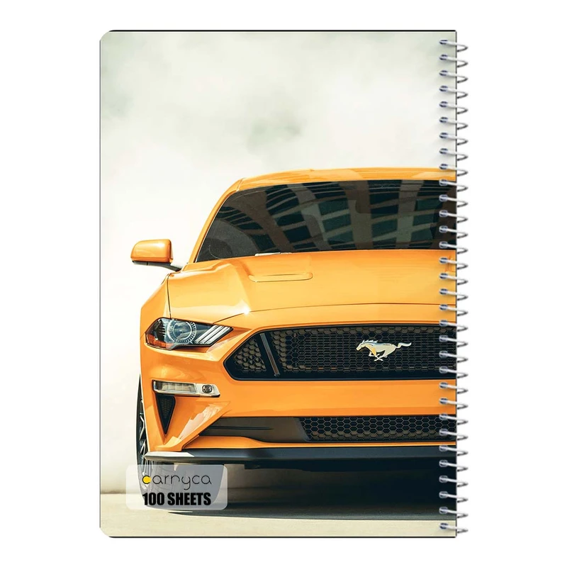 دفتر مشق 100 برگ سیمی کارنیکا طرح فورد ماستنگ Ford Mustang کد 44441