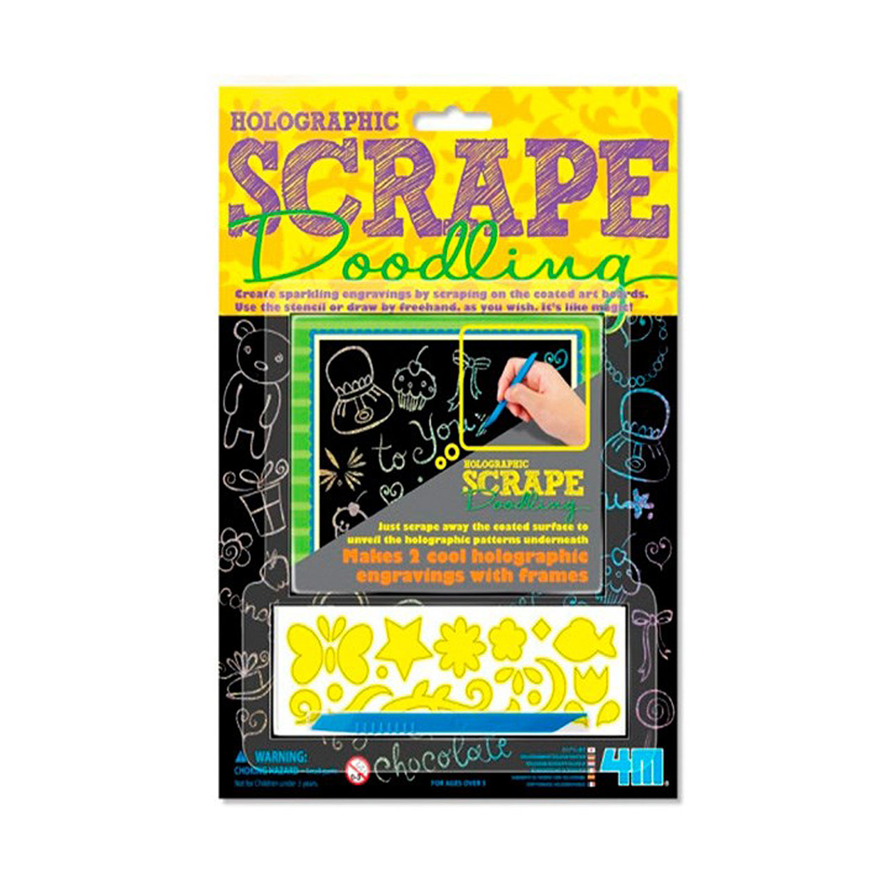 کیت آموزشی 4ام مدل Holographic Scrape Doodling 03635