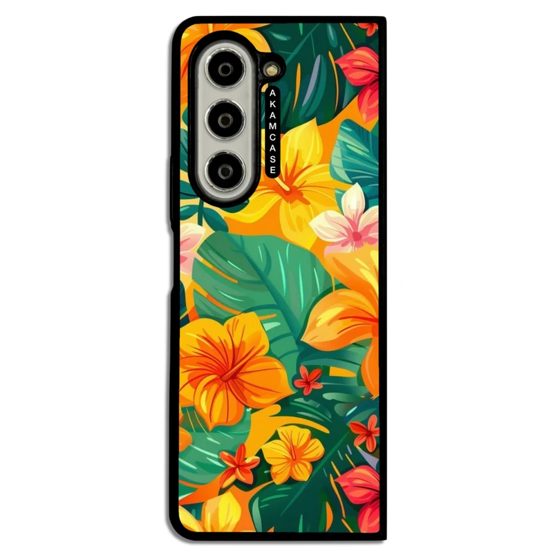 کاور آکام مدل AMC-WSGZFOLD5-FLOWERS-28 مناسب برای گوشی موبایل سامسونگ Galaxy Z Fold 5