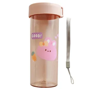 قمقمه کودک طرح فانتزی خرگوش مدل بنددار XIUDOU-BUNNY گنجایش 0.4 لیتر