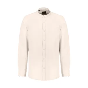 پیراهن آستین بلند مردانه ان سی نو مدل فرنچ سورنا رنگ کرم