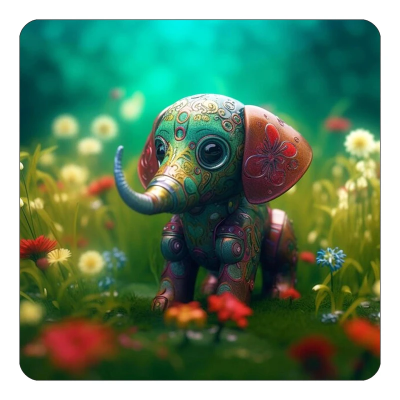 مگنت کاکتی طرح حیوانات رنگی مدل mp25568