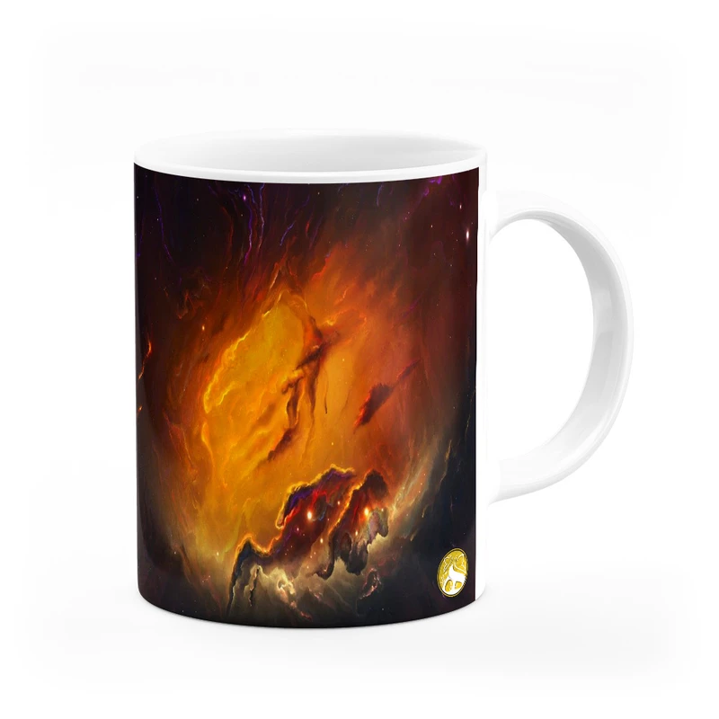 ماگ هومرو طرح گلکسی کهکشان مدل MG8730