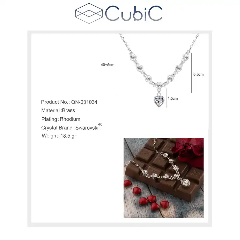 گردنبند زنانه کوبیک مدل QN-031034