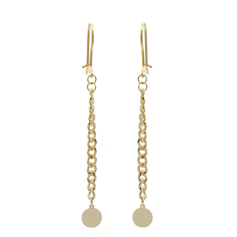 گوشواره طلا 18 عیار زنانه دوست خوب مدل dk586