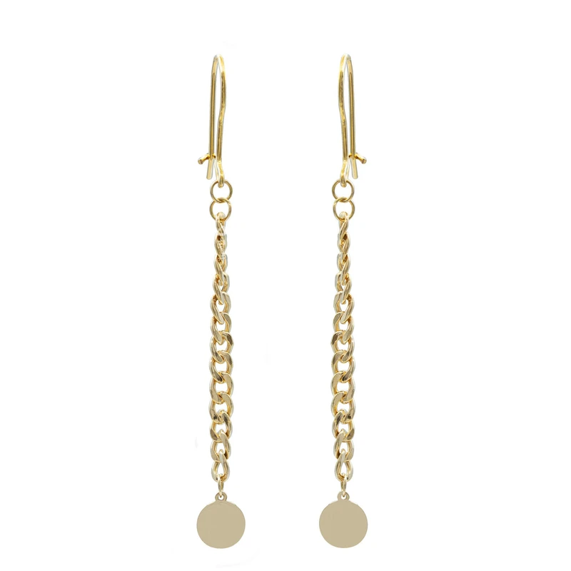 گوشواره طلا 18 عیار زنانه دوست خوب مدل dk586