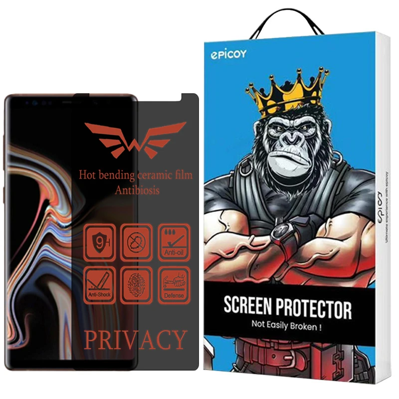 محافظ صفحه نمایش حریم شخصی اپیکوی مدل Nano-Privacy مناسب برای گوشی موبایل سامسونگ Galaxy Note 9/Note 8 