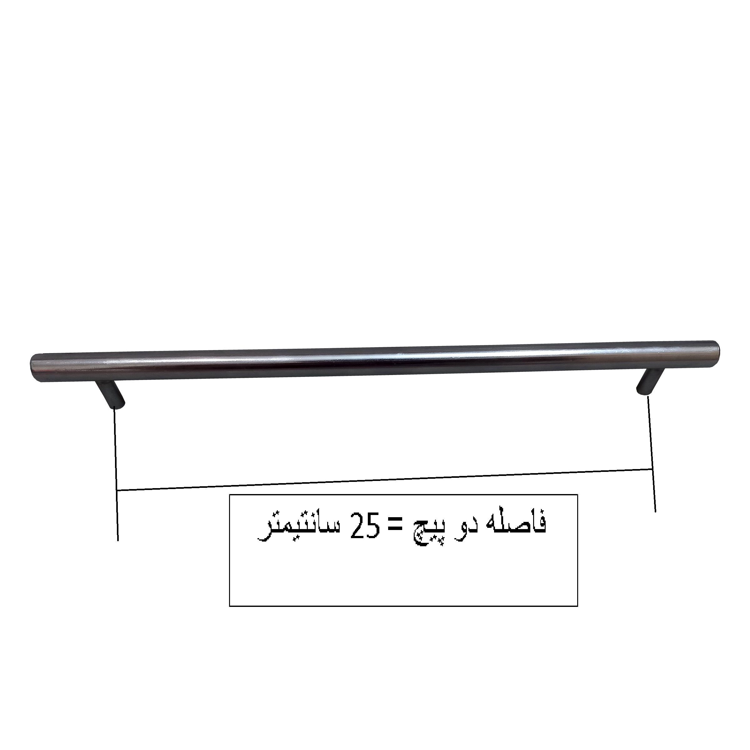 دستگیره کابینت مدل میله ای کد K25 بسته 3 عددی