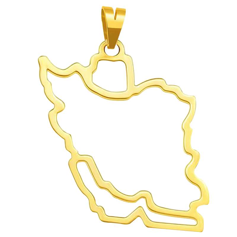 آویز گردنبند طلا 18 عیار زنانه گالری صادقی طرح ایران آویز گردنبند طلا 18 عیار زنانه گالری صادقی طرح ایران