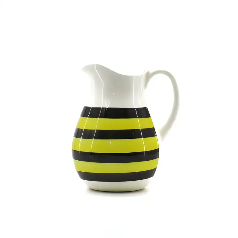 ست 7 تکه پارچ و لیوان سرامیکی مدل زنبوری