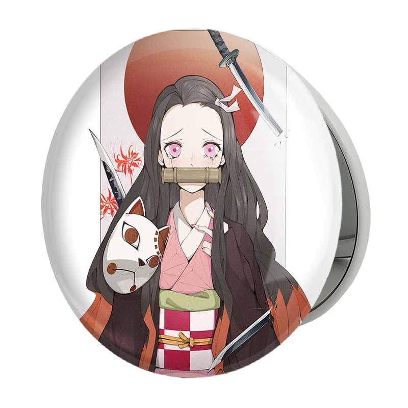 آینه جیبی خندالو طرح کامادو نزوکو انیمه شیطان کش مدل تاشو کد 11468 