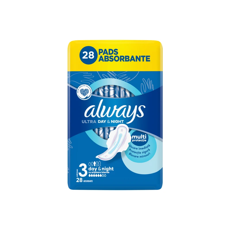 نوار بهداشتی الویز مدل ULTRA DAY NIGHT بسته 28 عددی