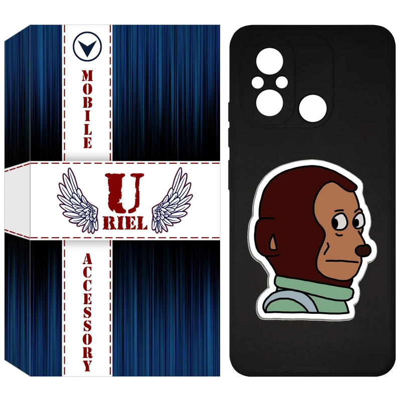 کاور یوریل مدل KSH کد 88 طرح میمون مناسب برای گوشی موبایل شیائومی Redmi 12C