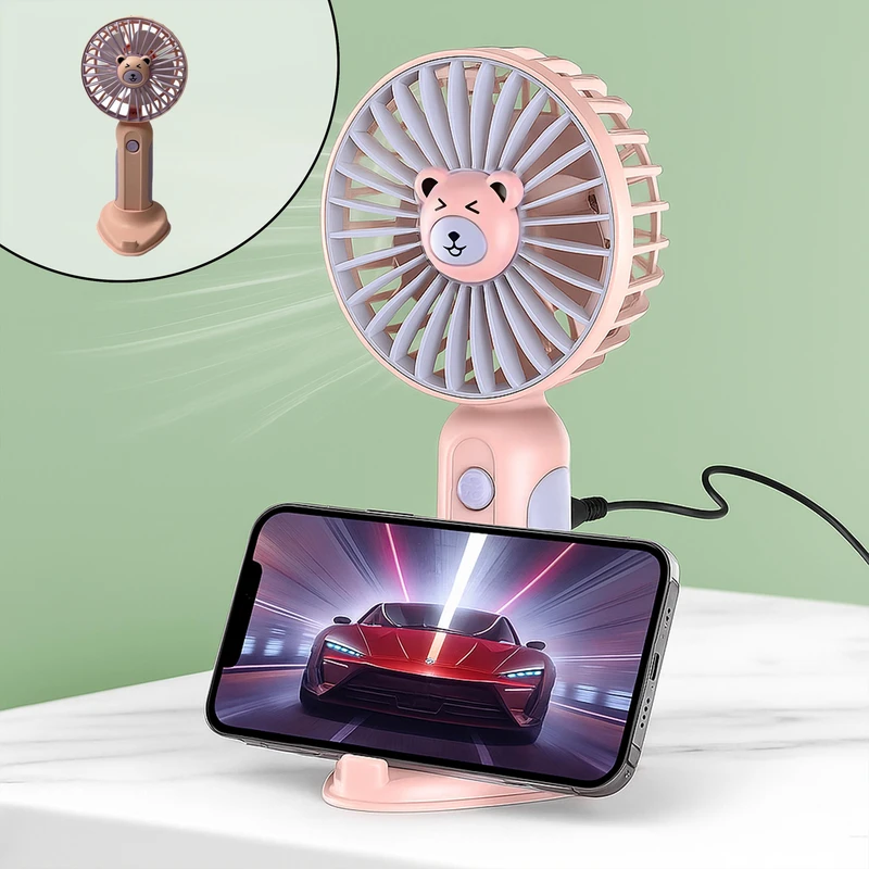 پنکه دستی مدل HK59-3 طرح خرسی