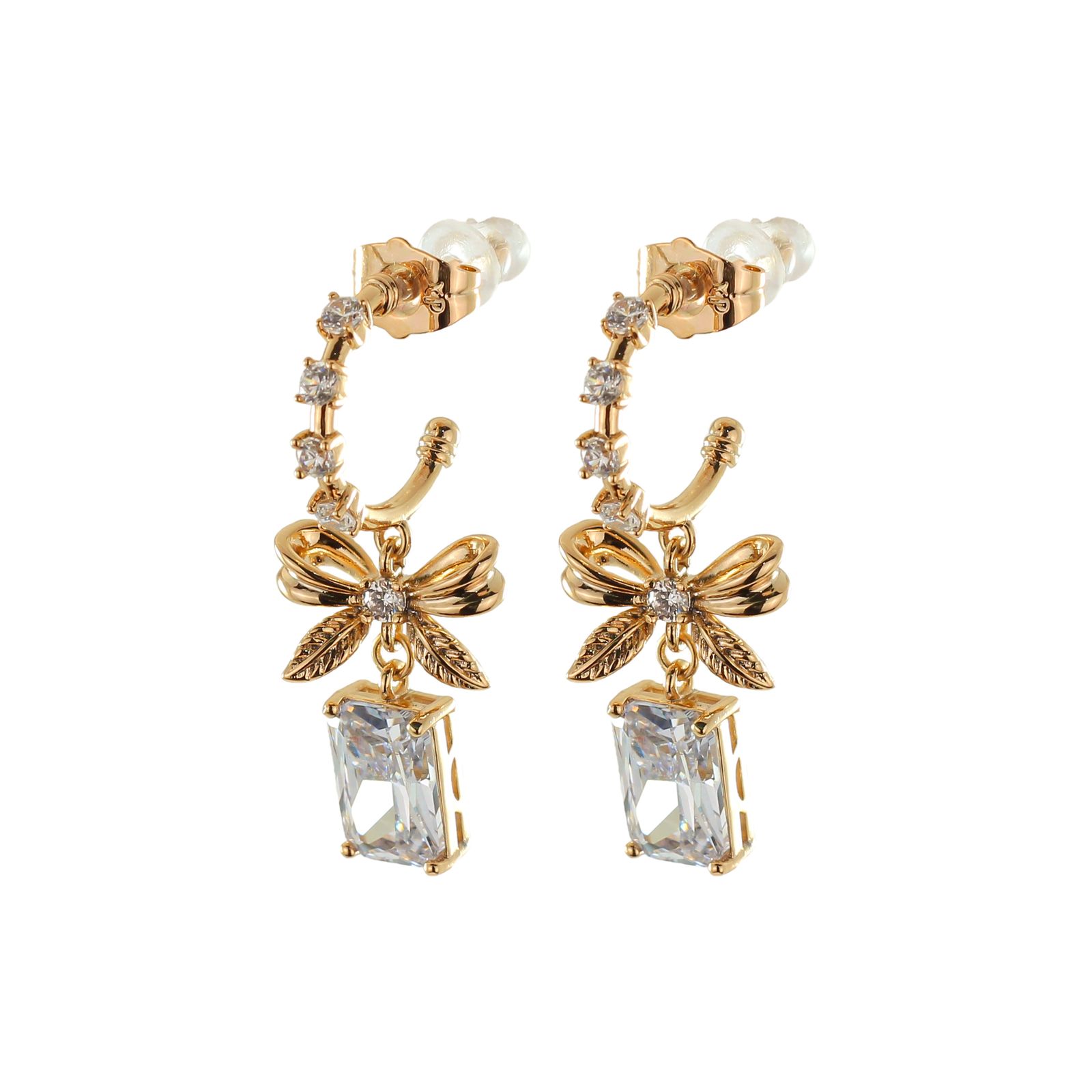 گوشواره زنانه ژوپینگ مدل پاپیون کد cs264 -  - 1