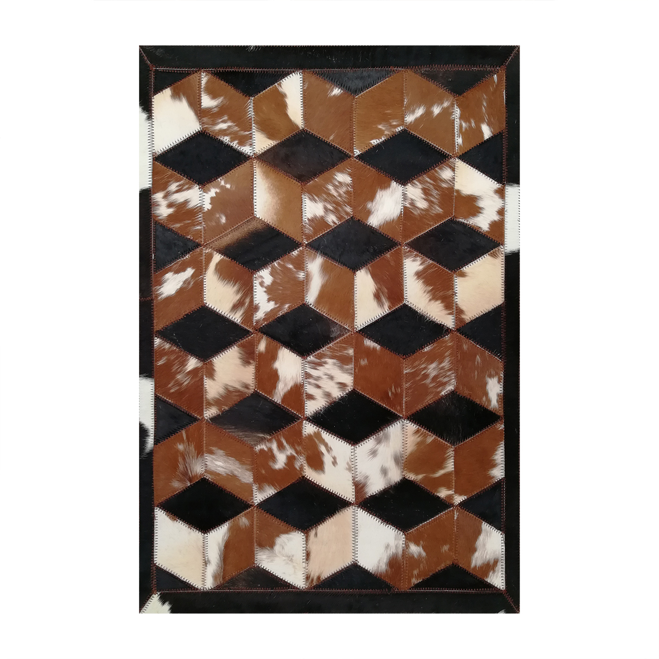 کلاژ فرش پوست و چرم کمالی مدل AD-0393