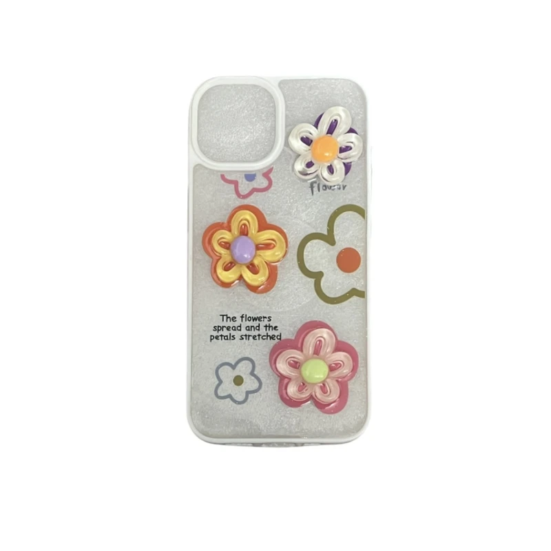 کاور مدل گل برجسته کد flower56 مناسب برای گوشی موبایل اپل  Iphone 14 promax