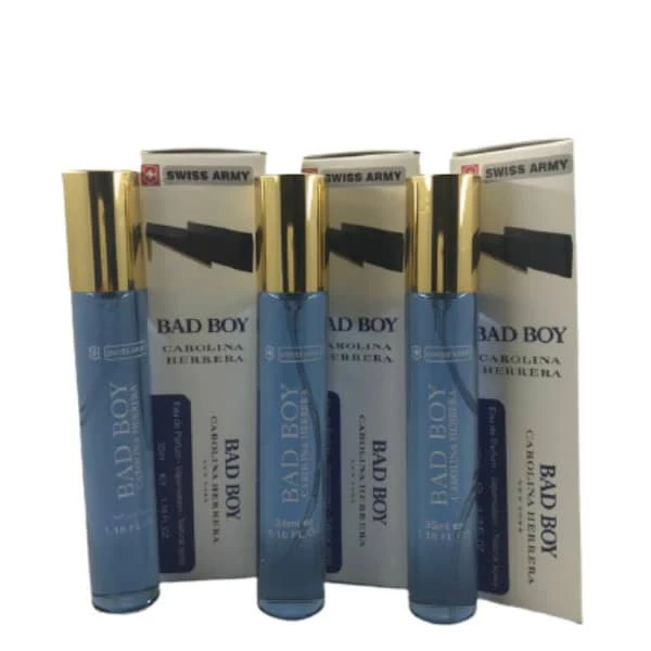 عطر جیبی مردانه سوئیس آرمی مدل Bad Boy حجم 35 میلی لیتر مجموعه 3 عددی