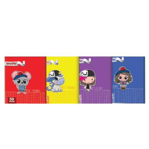 دفتر شطرنجی 50 برگ شفیعی کد 134 مجموعه چهار عددی 